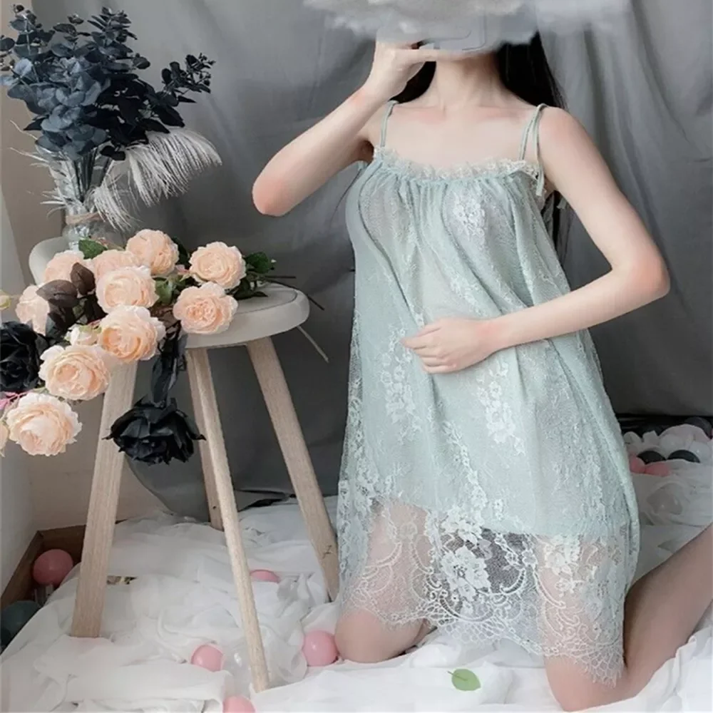 Sleepwear Women Lace Nightgowns Pyjamas Set Summer Night Dress Nightwear Sexy Lingerie Bathrobe Female Nightdress Home Clothes
Sleepwear Women Lace Nightgowns Pyjamas Set Summer Night Dress Nightwear Sexy Lingerie Bathrobe Female Nightdress Home Clothes