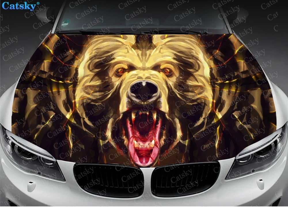 Яркая наклейка в виде медведя животного для модификации двигателя
Яркая наклейка в виде медведя животного для модификации двигателя