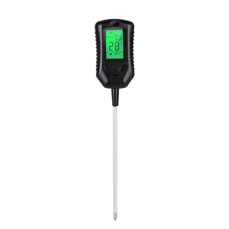 

4-In-1 Soil Meter PH/Moisture/Sunlight/Temperature Gardening Planting Humidometer Humidity Sensor Tester