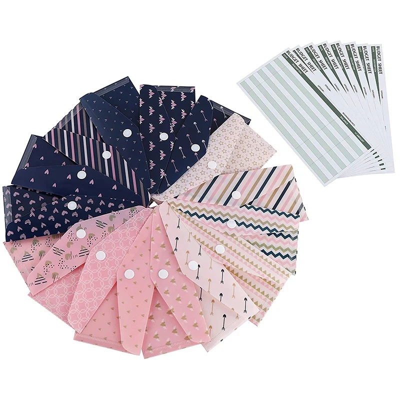 15 Pack Cash Envelopes Coin Envelopes Set Waterproof Cash Budget Envelopes With Snap Button Budget Sheet Sticker
15 Pack Cash Envelopes Coin Envelopes Set Waterproof Cash Budget Envelopes With Snap Button Budget Sheet Sticker