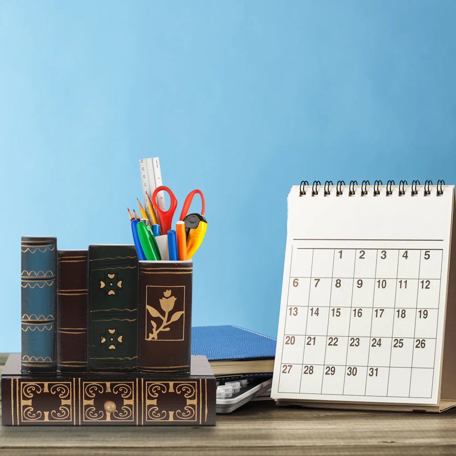 Retro Creative Pen Holder Desktop Brush Pot Drawer Office Organizer Shelf Fake Book MDF Remote Cup Caddy Student Wooden
Retro Creative Pen Holder Desktop Brush Pot Drawer Office Organizer Shelf Fake Book MDF Remote Cup Caddy Student Wooden