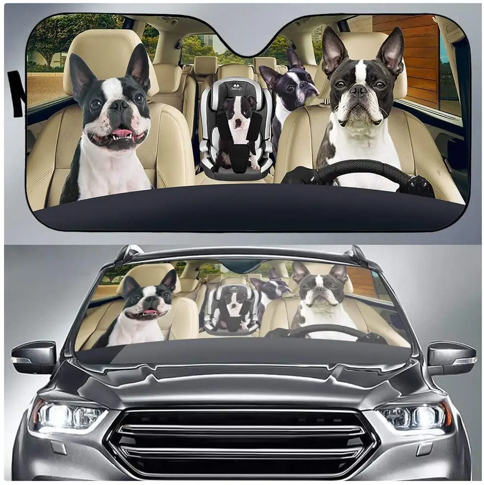 Aoopistc Boston Terrier Driver Car Front Window Sunshade Windshield Sun UV Protector Shade Accordion Car Sun Visor Fit Most Auto
Aoopistc Boston Terrier Driver Car Front Window Sunshade Windshield Sun UV Protector Shade Accordion Car Sun Visor Fit Most Auto