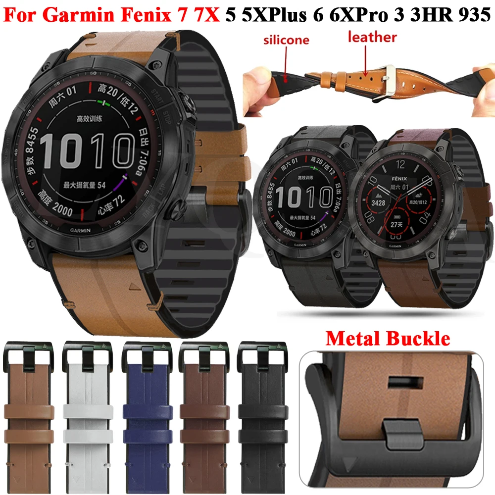 Ремешок силиконовый для наручных часов, кожаный браслет для Garmin Fenix 7 7X 6X 6 Pro Easyfit Fenix 5X 5 Plus, умные часы, 22 26 мм
Ремешок силиконовый для наручных часов, кожаный браслет для Garmin Fenix 7 7X 6X 6 Pro Easyfit Fenix 5X 5 Plus, умные часы, 22 26 мм