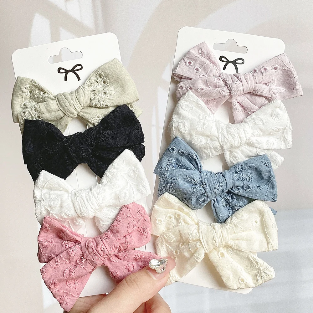 4PCS/Set Fashion Solid Cotton Bowknot Hair Bows Hair Clips For Girls Headwear New Handmade Barrettes Gifts Kids Hair Accessories
4PCS/Set Fashion Solid Cotton Bowknot Hair Bows Hair Clips For Girls Headwear New Handmade Barrettes Gifts Kids Hair Accessories