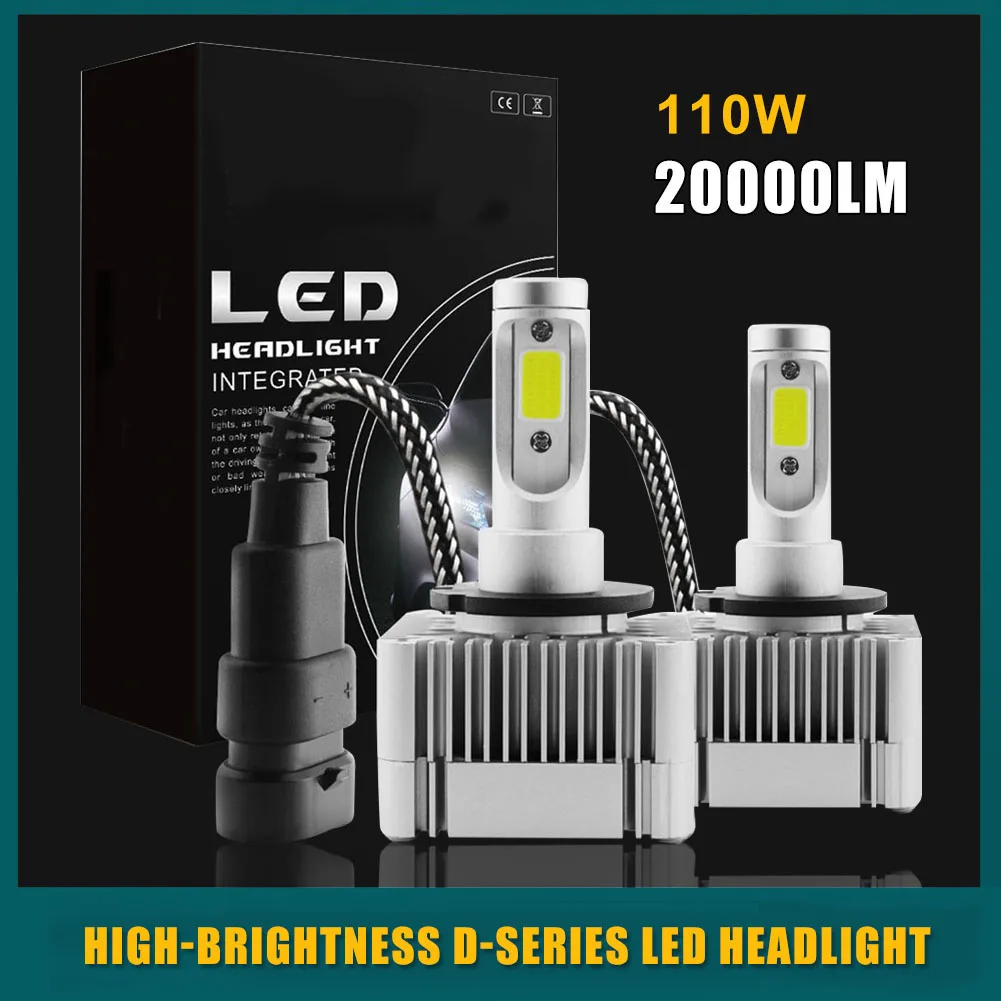 Car LED Headlight D1S D1C D1R D3S D3C D3R LED Bulb 110W 20000LM 6000K Car Headlight Bulb Super Bright Turbo Fan IP68 Waterproof
Car LED Headlight D1S D1C D1R D3S D3C D3R LED Bulb 110W 20000LM 6000K Car Headlight Bulb Super Bright Turbo Fan IP68 Waterproof