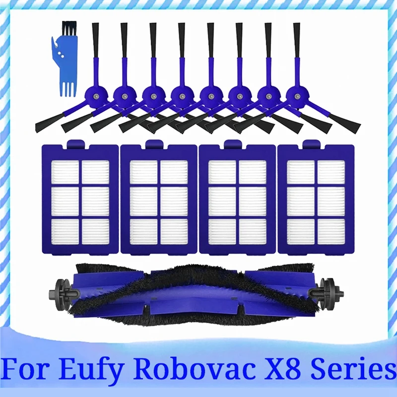 Набор сменных фильтров для пылесоса Eufy Robovac X8 робот-гибрид, моющаяся основная и боковая щетка, 14 шт.
Набор сменных фильтров для пылесоса Eufy Robovac X8 робот-гибрид, моющаяся основная и боковая щетка, 14 шт.