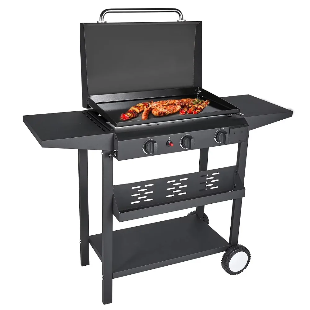 3 Burner BBQ Propane Gas Grill, Stainless Steel 32,700 BTU Patio Garden Barbecue Grill, Black Free Shipping 
3 Burner BBQ Propane Gas Grill, Stainless Steel 32,700 BTU Patio Garden Barbecue Grill, Black Free Shipping