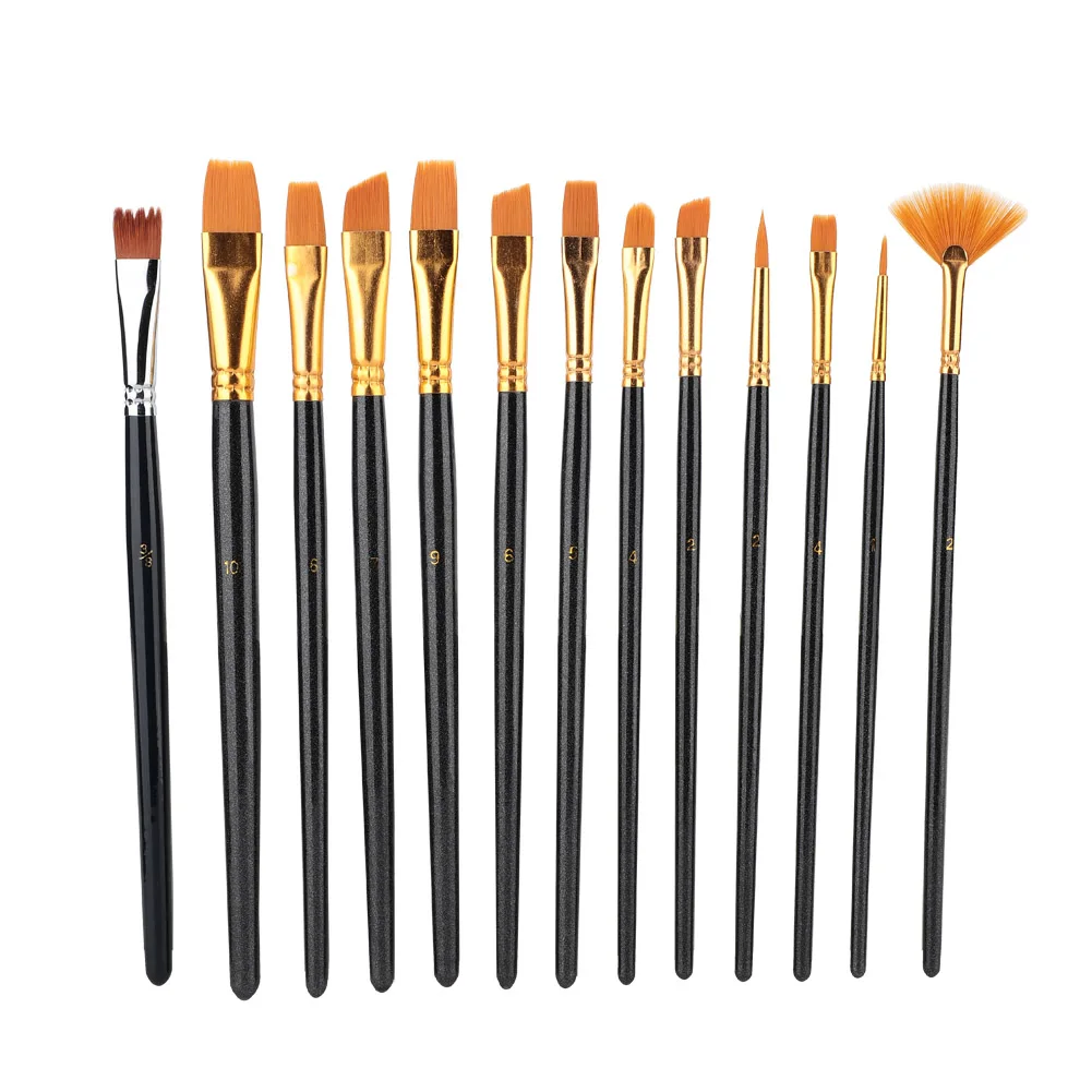 13pcs Drawing Brushes Kit Nylon Hair Drawing Brushes Oil Painting Brushes Art Supplies 13pcs
13pcs Drawing Brushes Kit Nylon Hair Drawing Brushes Oil Painting Brushes Art Supplies 13pcs