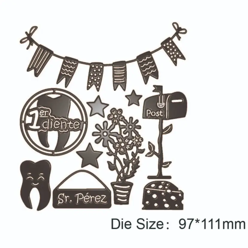 2023 New Party Teeth Flower metal cutting dies Scrapbook DIY decoration paper craft knife mould blade punch stencils dies
2023 New Party Teeth Flower metal cutting dies Scrapbook DIY decoration paper craft knife mould blade punch stencils dies