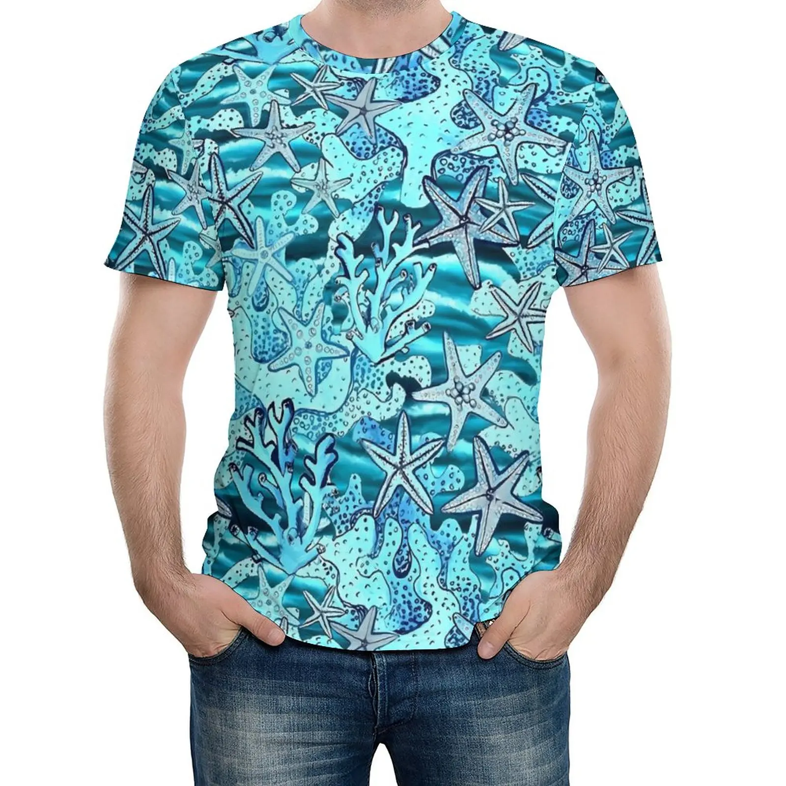 Футболка с принтом «Морская звезда»; Винтажные футболки с принтом коралловых рифов; Дизайнерские топы с короткими рукавами; Недорогие летн...
Футболка с принтом «Морская звезда»; Винтажные футболки с принтом коралловых рифов; Дизайнерские топы с короткими рукавами; Недорогие летн...