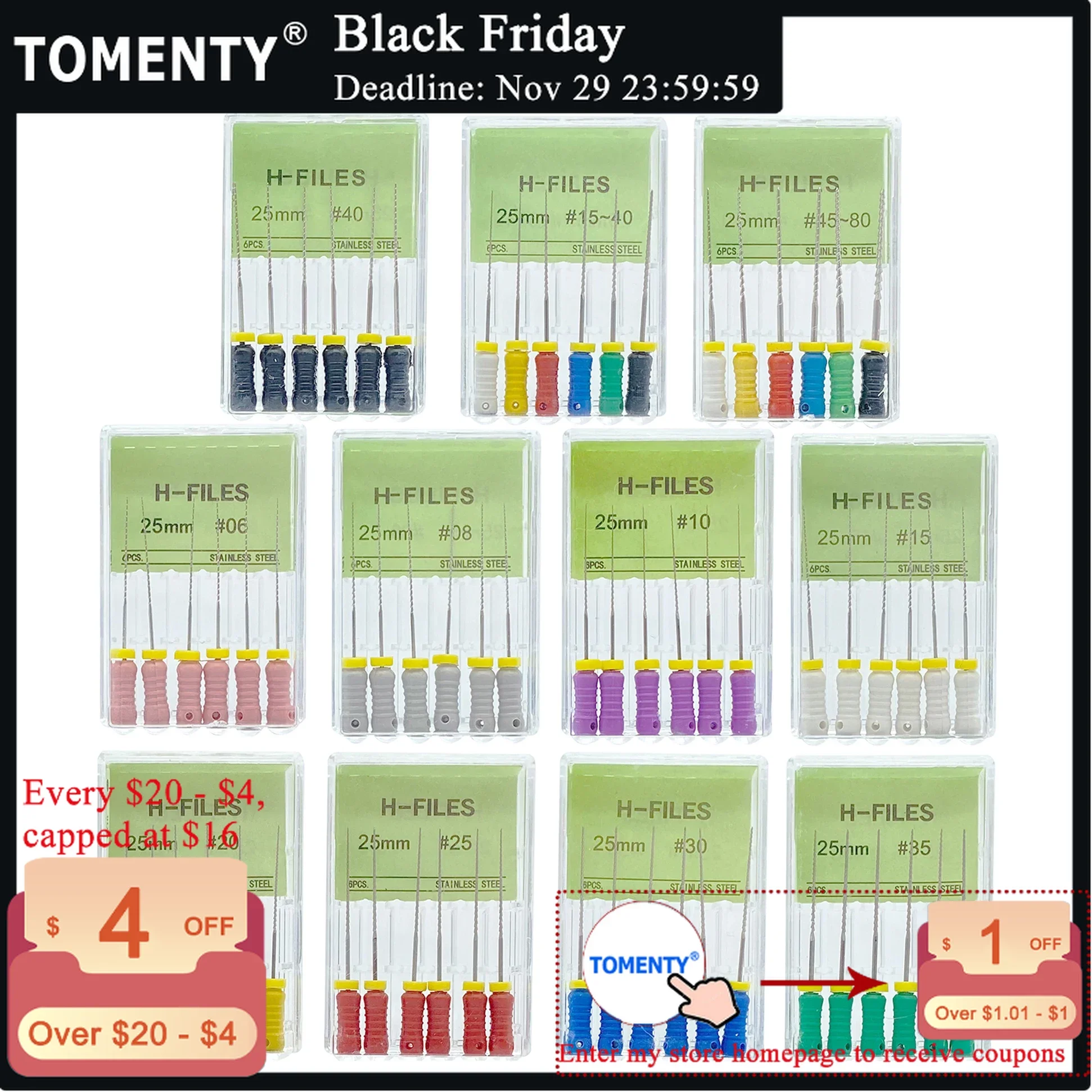 6Pcs/Pack Dental Hand Use H-Files 21mm25mm31mm Stainless Steel Endodontic Root Canal Files Dentist Tools Dental Lab Instruments
6Pcs/Pack Dental Hand Use H-Files 21mm25mm31mm Stainless Steel Endodontic Root Canal Files Dentist Tools Dental Lab Instruments