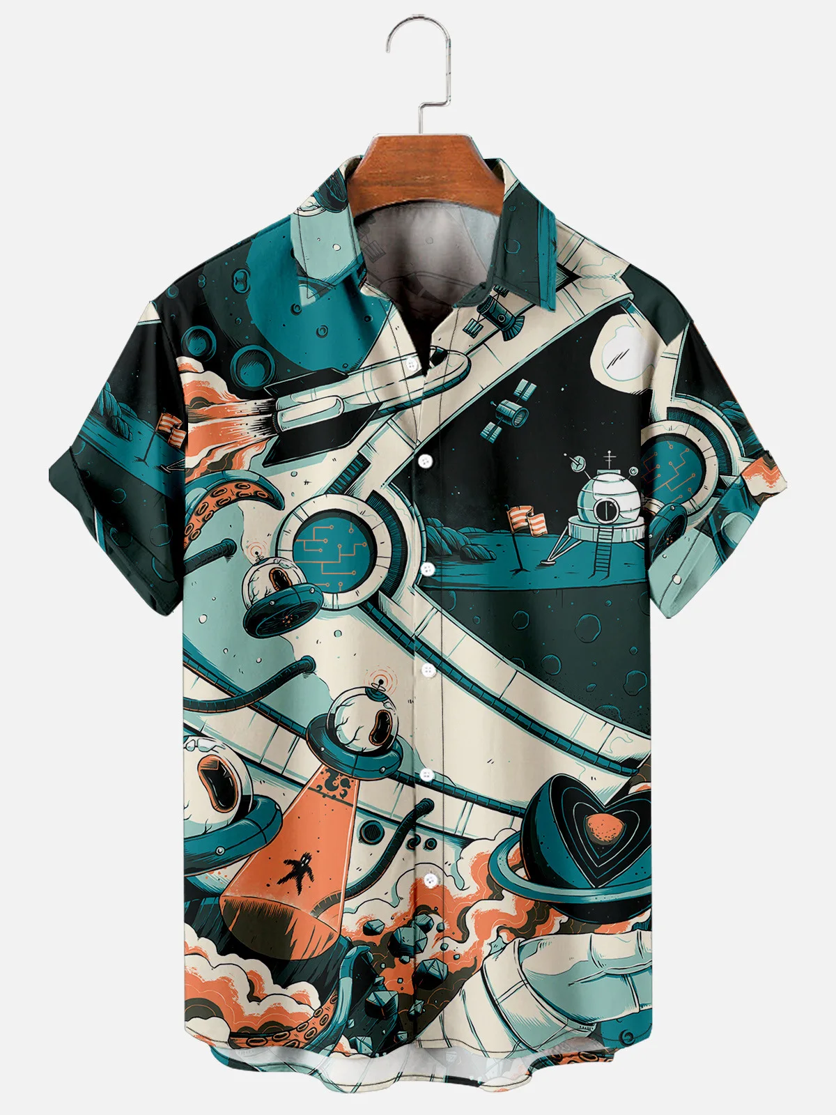 2022 Summer Men's and Women's Short Sleeve Shirts Space Creative Elements 3D Digital Printed Shirts Plant Printed Men's Shirts 
2022 Summer Men's and Women's Short Sleeve Shirts Space Creative Elements 3D Digital Printed Shirts Plant Printed Men's Shirts