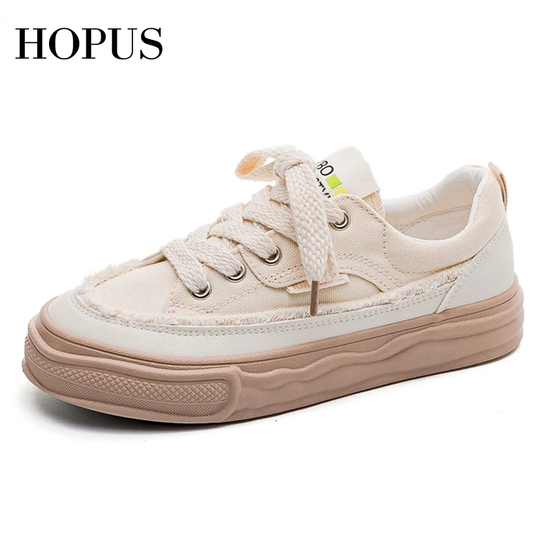 HOPUS Canvas Shoes For Women 2022 Summer New Fashion Thick Sole Shoes Woman Retro Breathable Flats Sneakers Casual Low-top Trend 
HOPUS Canvas Shoes For Women 2022 Summer New Fashion Thick Sole Shoes Woman Retro Breathable Flats Sneakers Casual Low-top Trend