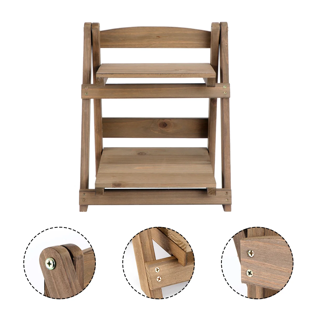 Wooden Bookshelf Folding Solid Flower Stand Storage Pot Rack Succulent Plant Multi-layer
Wooden Bookshelf Folding Solid Flower Stand Storage Pot Rack Succulent Plant Multi-layer