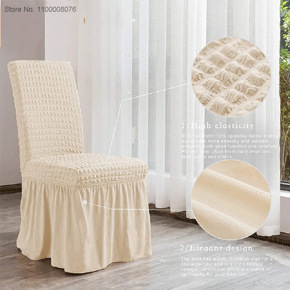 Bubble Lattice Elastic Chair Covers Office Chair Cover With Back Spandex Chair Covers For Kitchen/Dining Room
Bubble Lattice Elastic Chair Covers Office Chair Cover With Back Spandex Chair Covers For Kitchen/Dining Room