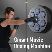 Music Boxing Machine Music Electronic Boxing Bluetooth-compatible Wall Target Boxing Machine With Lights For Home Exercises