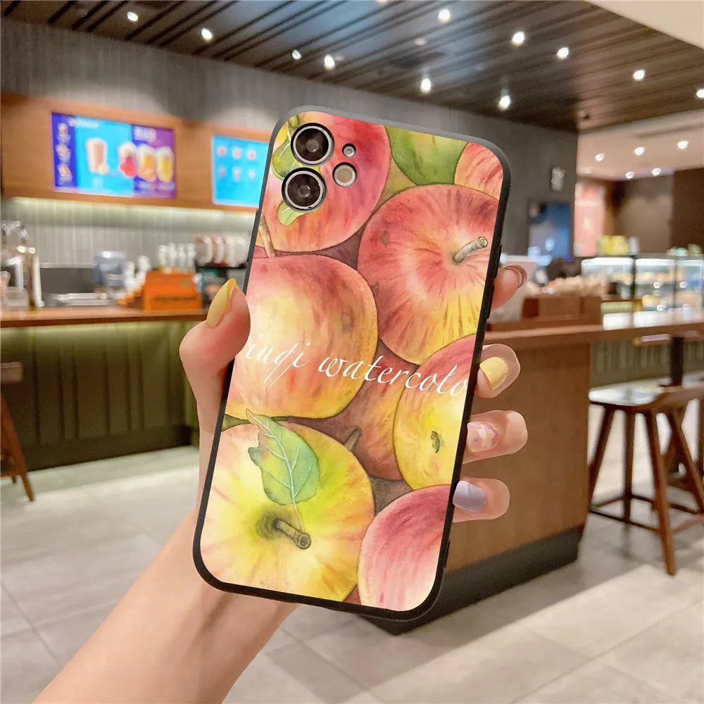 Акварельный силиконовый чехол для Oppo Realme C21 C12 7i 8 Pro 7 C3 ручная роспись фруктовый