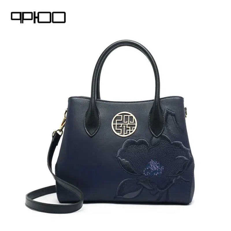 Handbag Woman 2023 New embroidered cowhide large capacity atmospheric mother bag Middle-aged hand carry bag
Handbag Woman 2023 New embroidered cowhide large capacity atmospheric mother bag Middle-aged hand carry bag