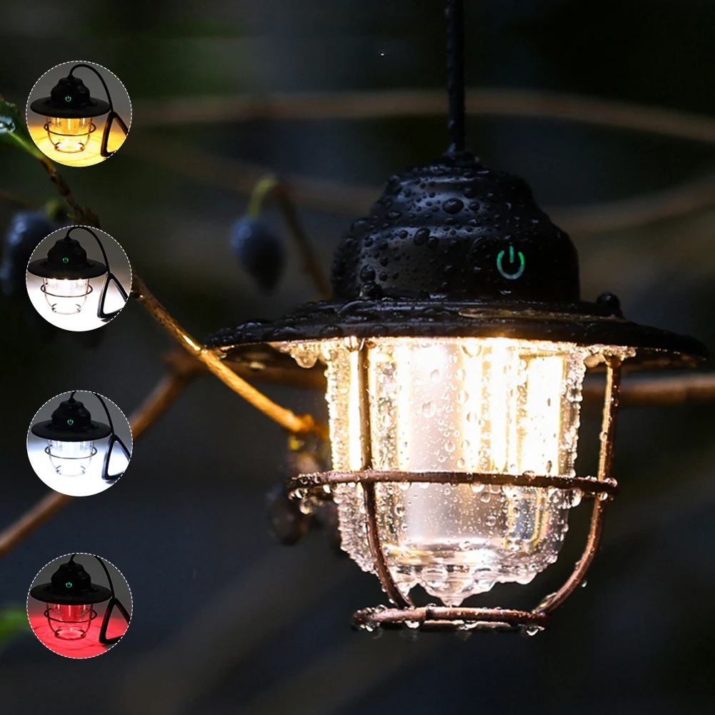 Retro Portable LED Camping Lantern Rechargeable Mini Hanging Light Vintage Camping Lamp 7 Mode Waterproof Outdoor Hiking Fishing
Retro Portable LED Camping Lantern Rechargeable Mini Hanging Light Vintage Camping Lamp 7 Mode Waterproof Outdoor Hiking Fishing