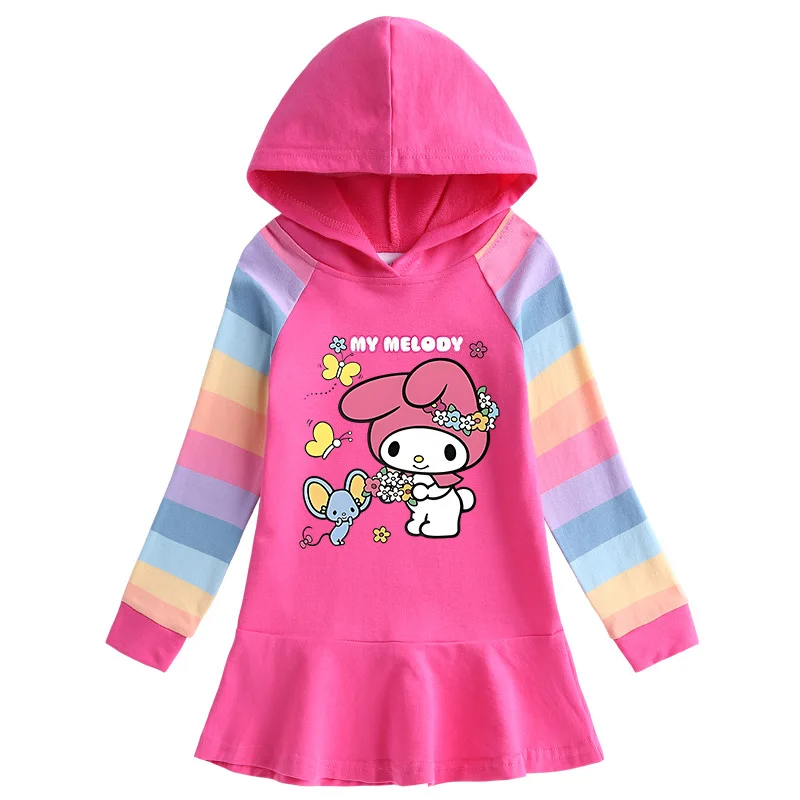 Kids Cotton Dress New Long Sleeve Pleated Skirt Y2K Kawaii Sanrios Autumn Princess Dress Anime My Melody Girl Children Clothing
Kids Cotton Dress New Long Sleeve Pleated Skirt Y2K Kawaii Sanrios Autumn Princess Dress Anime My Melody Girl Children Clothing