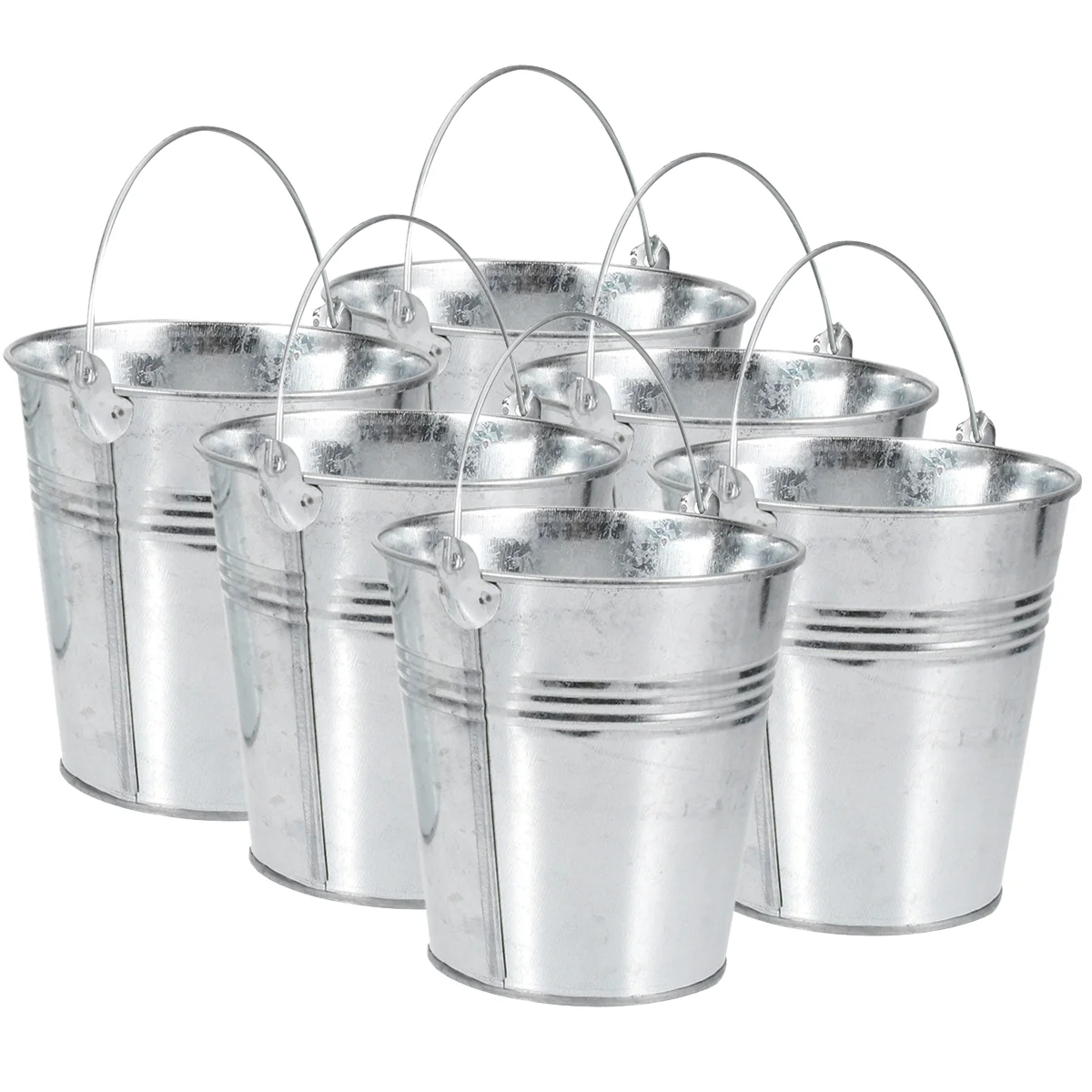 

Bucket Buckets Mini Metal Pail Tin Pails Small French Tinplate Serving For Fries Food Barrel Galvanized Party Pot Wedding