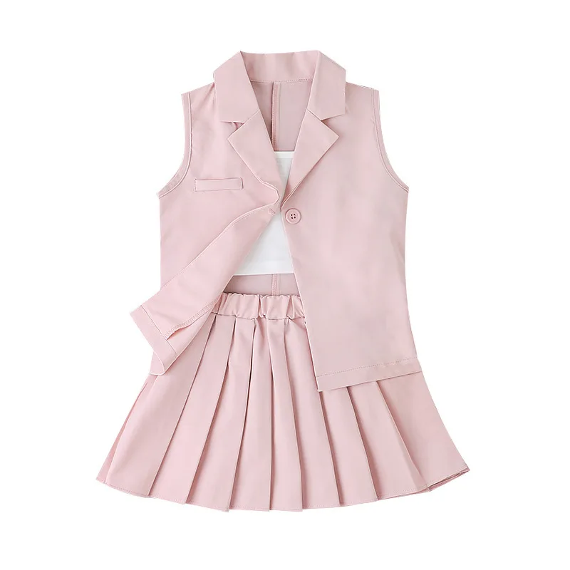 Girls' Clothing Suit College Style Spring 2023 New Girls' Three Piece Vest Coat + Suspender + Pleated Skirt 30
Girls' Clothing Suit College Style Spring 2023 New Girls' Three Piece Vest Coat + Suspender + Pleated Skirt 30