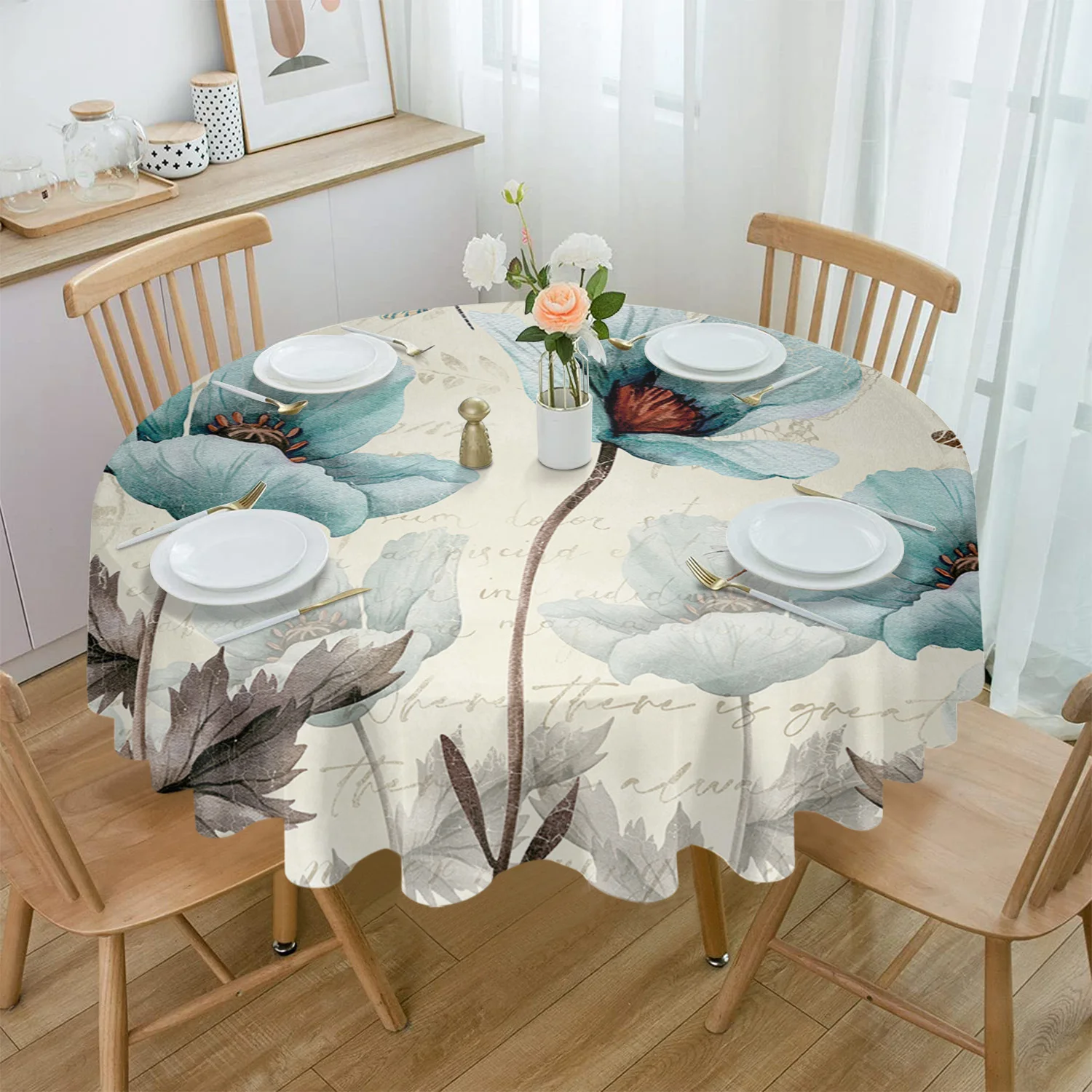 Rustic Vintage Green Floral Dragonfly Round Tablecloth Party Kitchen Dinner Table Cover Holiday Decor Waterproof Tablecloths
Rustic Vintage Green Floral Dragonfly Round Tablecloth Party Kitchen Dinner Table Cover Holiday Decor Waterproof Tablecloths