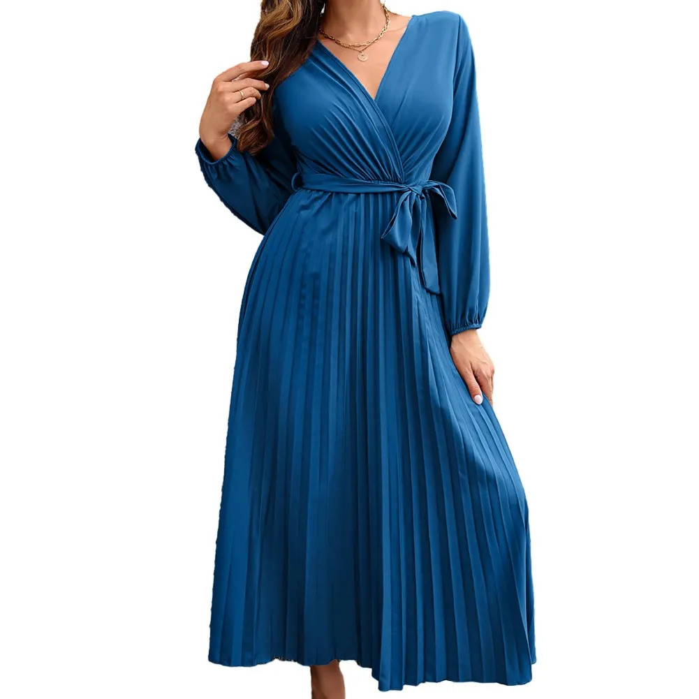 Long Skirt Dress Casual Daily Large Pleated Dress Long Sleeve Medium Stretch Polyester V Neck Fashion High Quality
Long Skirt Dress Casual Daily Large Pleated Dress Long Sleeve Medium Stretch Polyester V Neck Fashion High Quality