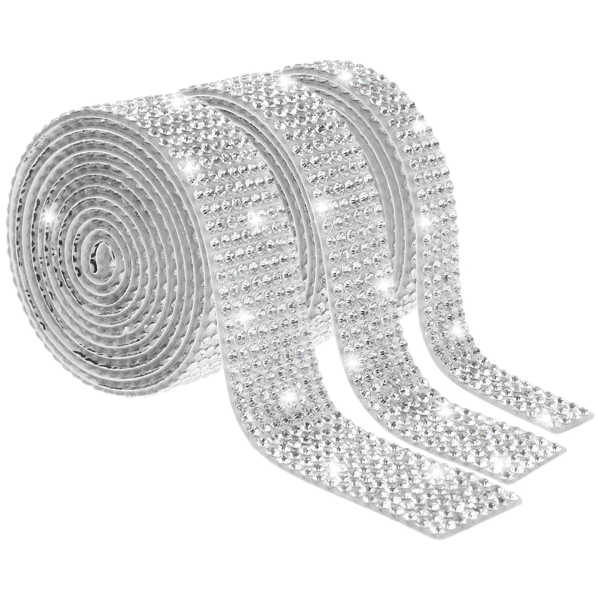 New 3 Rolls Crystal Rhinestone Diamond Ribbon Self-Adhesive Rhinestone Ribbons 4/6/8 Rows Crystal Rhinestone Strips Glittering
New 3 Rolls Crystal Rhinestone Diamond Ribbon Self-Adhesive Rhinestone Ribbons 4/6/8 Rows Crystal Rhinestone Strips Glittering
