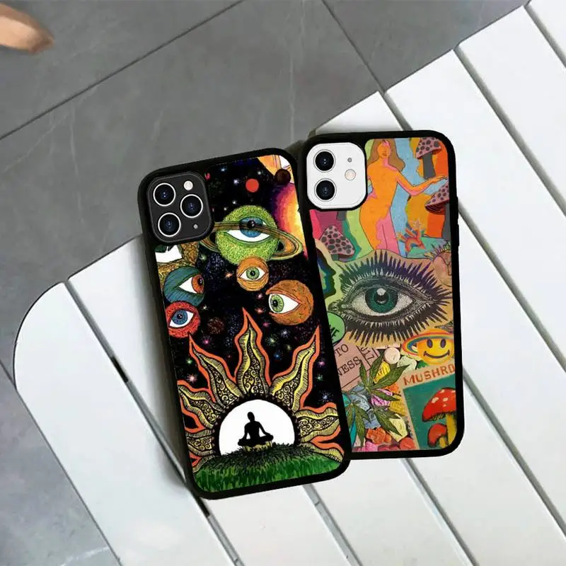 Trippy Psychedelic Mushrooms Eye Phone Case Silicone PC+TPU Case for iPhone 11 12 13 Pro Max 8 7 6 Plus X SE XR Hard Fundas
Trippy Psychedelic Mushrooms Eye Phone Case Silicone PC+TPU Case for iPhone 11 12 13 Pro Max 8 7 6 Plus X SE XR Hard Fundas