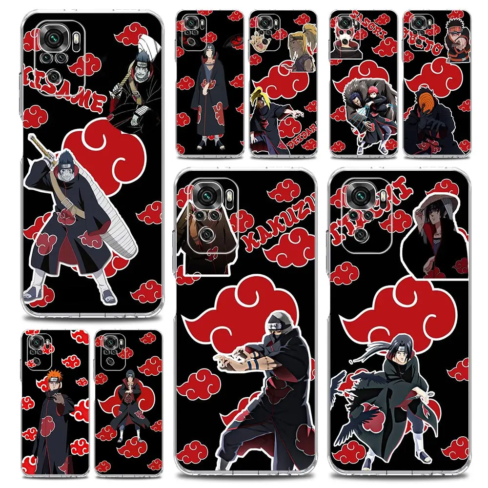 Naruto Akatsuki Team Phone Case For Xiaomi Redmi Note 11 9S 9 8 10 Pro 7 8T 9C 9A 8A K40 Pro 11T 5G Silicone Clear Cover Coque
Naruto Akatsuki Team Phone Case For Xiaomi Redmi Note 11 9S 9 8 10 Pro 7 8T 9C 9A 8A K40 Pro 11T 5G Silicone Clear Cover Coque