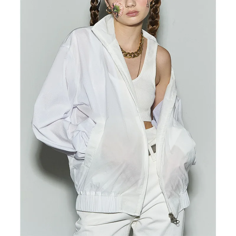 22 Fashion Classic luxury design New Products In Early Spring Zipper White Jacket Jacket Female Thin Lovers Sunscreen Clothes
22 Fashion Classic luxury design New Products In Early Spring Zipper White Jacket Jacket Female Thin Lovers Sunscreen Clothes
