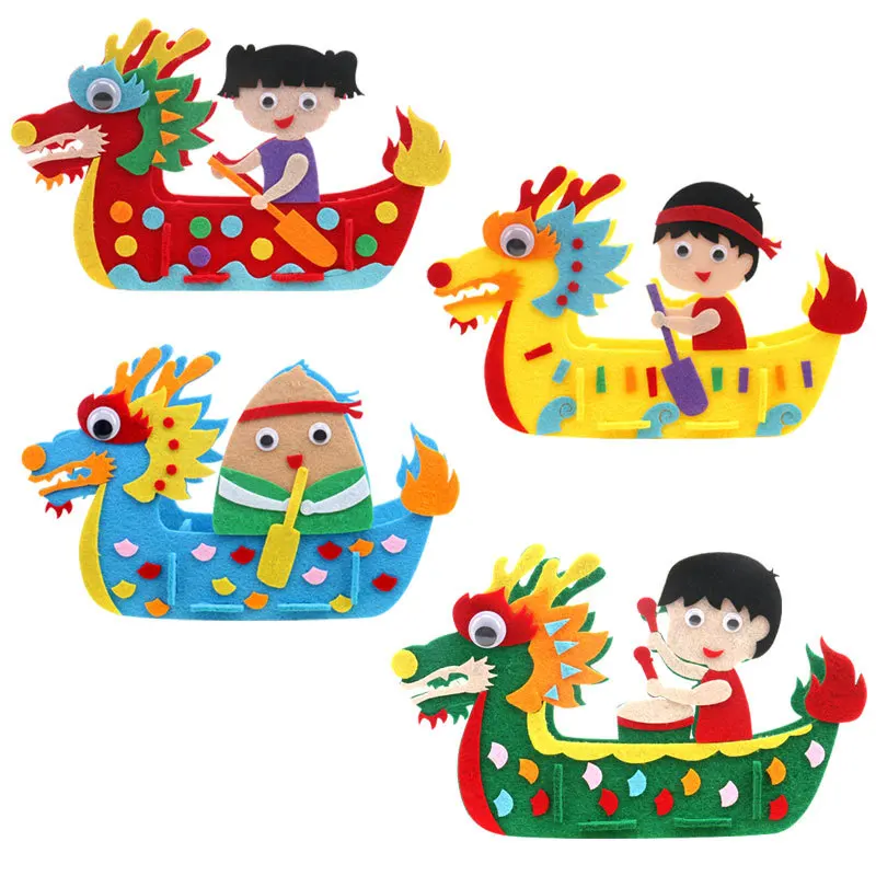 1Set DIY Non-Woven Toy Kids Handcraft Kit Handmade Fabric Dragon Boat Assemble Fabric Sheet Kit for Festival Children Hand Craft
1Set DIY Non-Woven Toy Kids Handcraft Kit Handmade Fabric Dragon Boat Assemble Fabric Sheet Kit for Festival Children Hand Craft