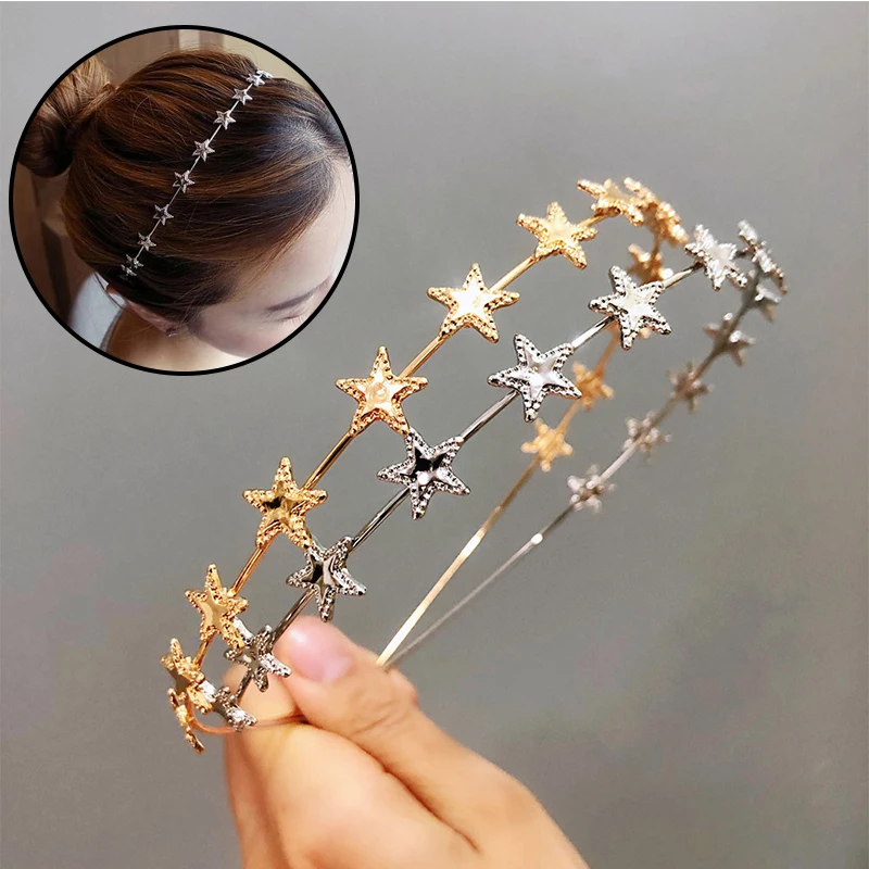 Повязка на голову из металлического сплава золотого и серебряного цвета, обруч для волос со звездами, тонкие геометрические повязки на голо...
Повязка на голову из металлического сплава золотого и серебряного цвета, обруч для волос со звездами, тонкие геометрические повязки на голо...