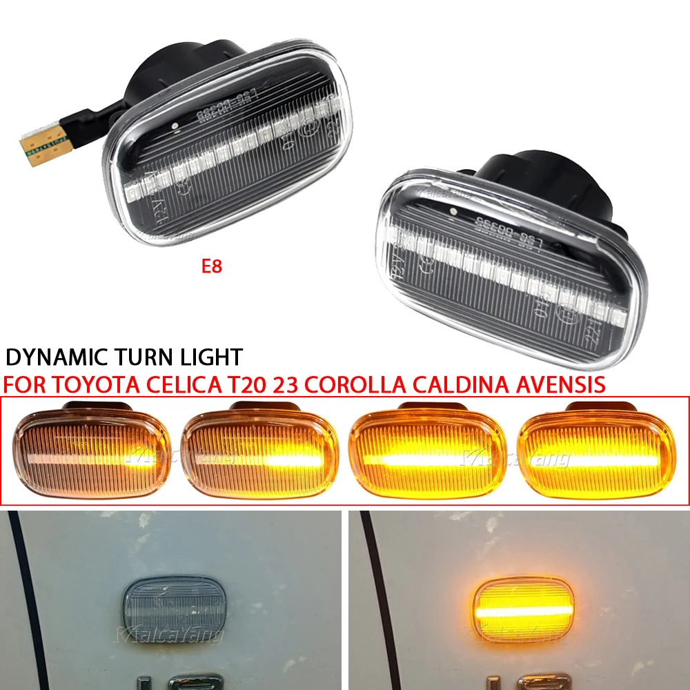 LED Dynamic Side Marker Turn Signal Light For Toyota Corolla E10 E11 E12 Rav4 Prius NHW1 Supra Mk4 Celica T20 T23 Camry V4 Verso
LED Dynamic Side Marker Turn Signal Light For Toyota Corolla E10 E11 E12 Rav4 Prius NHW1 Supra Mk4 Celica T20 T23 Camry V4 Verso