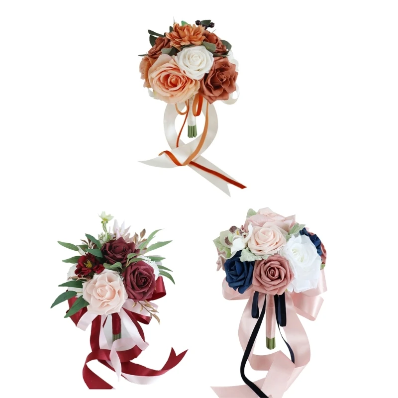 

Свадебный искусственный пион, роза, букет, декоративные цветочные украшения, подарок