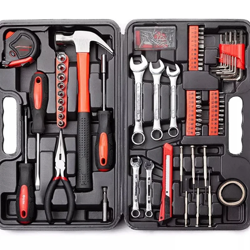148 Piece Tool Set General Household Hand Tool Kit with Plastic Toolbox Storage Case Socket and Socket Wren
148 Piece Tool Set General Household Hand Tool Kit with Plastic Toolbox Storage Case Socket and Socket Wren