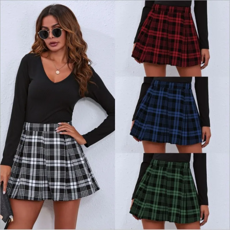 Women Mini Skater Skirts Plaid Pleated Skirt High-waisted Skirt School Uniform Woman Flared Skater Clothes Womens 2023 Y2k
Women Mini Skater Skirts Plaid Pleated Skirt High-waisted Skirt School Uniform Woman Flared Skater Clothes Womens 2023 Y2k