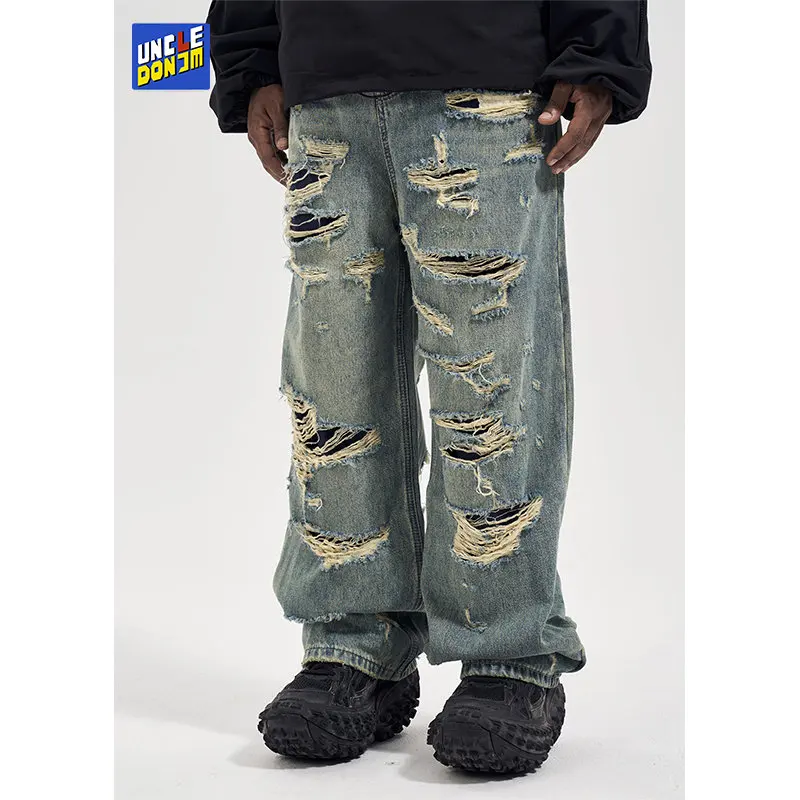 Men's Street wear Wide Leg Jeans hip hop y2k jeans Mens Streetwear Straight Washed Retro Oversized Casual Denim Trousers
Men's Street wear Wide Leg Jeans hip hop y2k jeans Mens Streetwear Straight Washed Retro Oversized Casual Denim Trousers