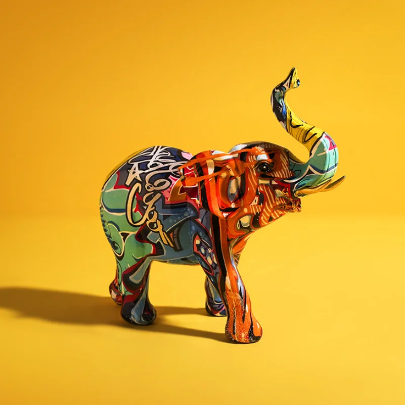 Creative Painted Color Elephant Statue Ornament Resin Crafts Home Decoration Living Room Wine Cabinet Porch Wine Cabinet
Creative Painted Color Elephant Statue Ornament Resin Crafts Home Decoration Living Room Wine Cabinet Porch Wine Cabinet