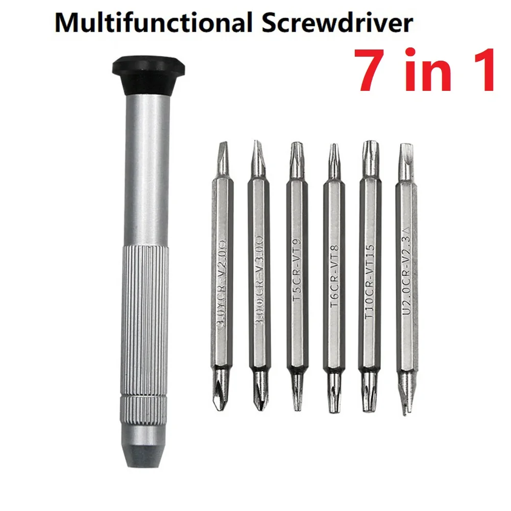 7 In 1 Precision Screwdriver Bits Set Multifunctional Opening Repair Hand Tool 6 Models Double Head Screwdriver For Phones
7 In 1 Precision Screwdriver Bits Set Multifunctional Opening Repair Hand Tool 6 Models Double Head Screwdriver For Phones