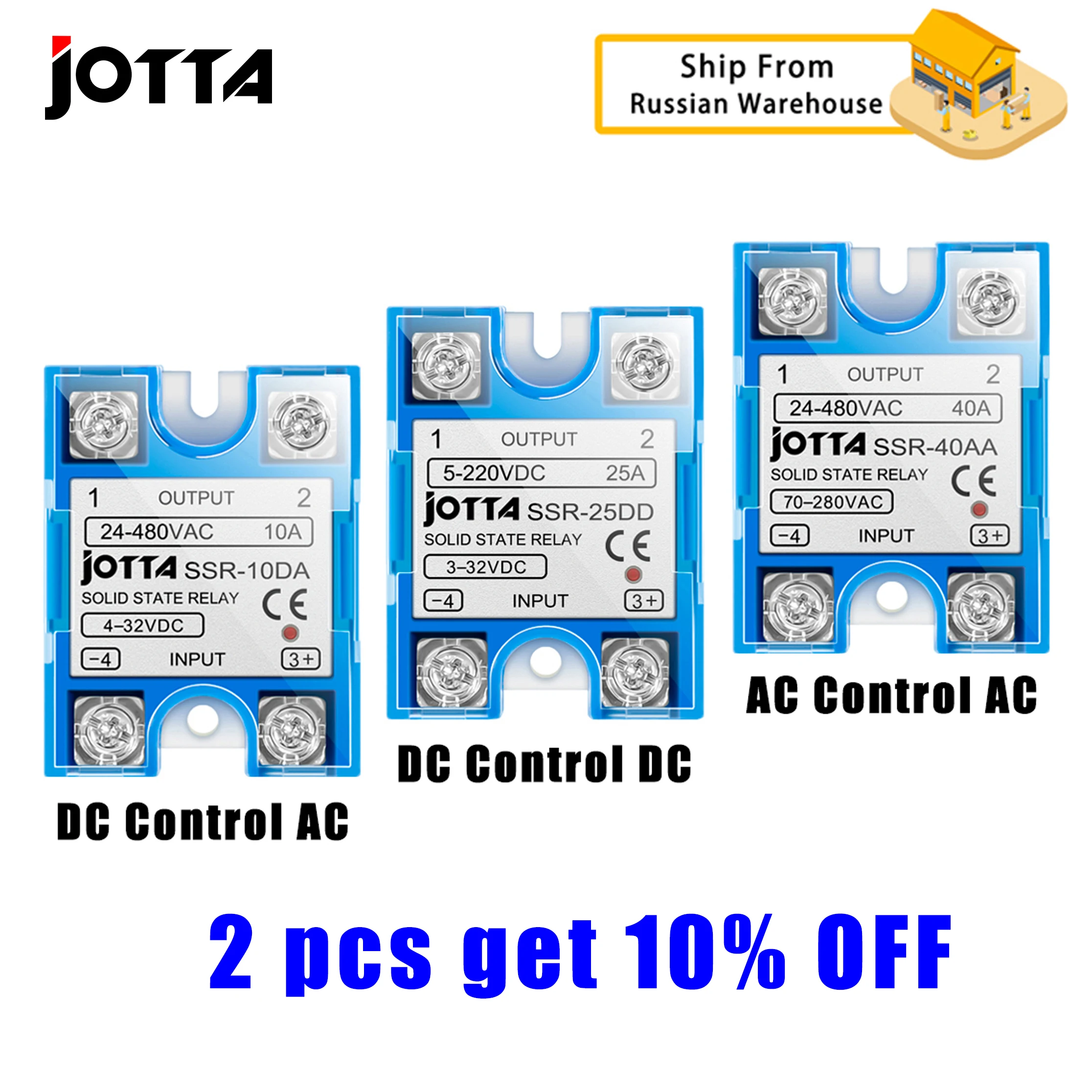Solid State Relay Module For Temperature Controller Single Phase SSR 40DA 40AA 40DD With Dust Cover Ship From Russian Warehouse
Solid State Relay Module For Temperature Controller Single Phase SSR 40DA 40AA 40DD With Dust Cover Ship From Russian Warehouse