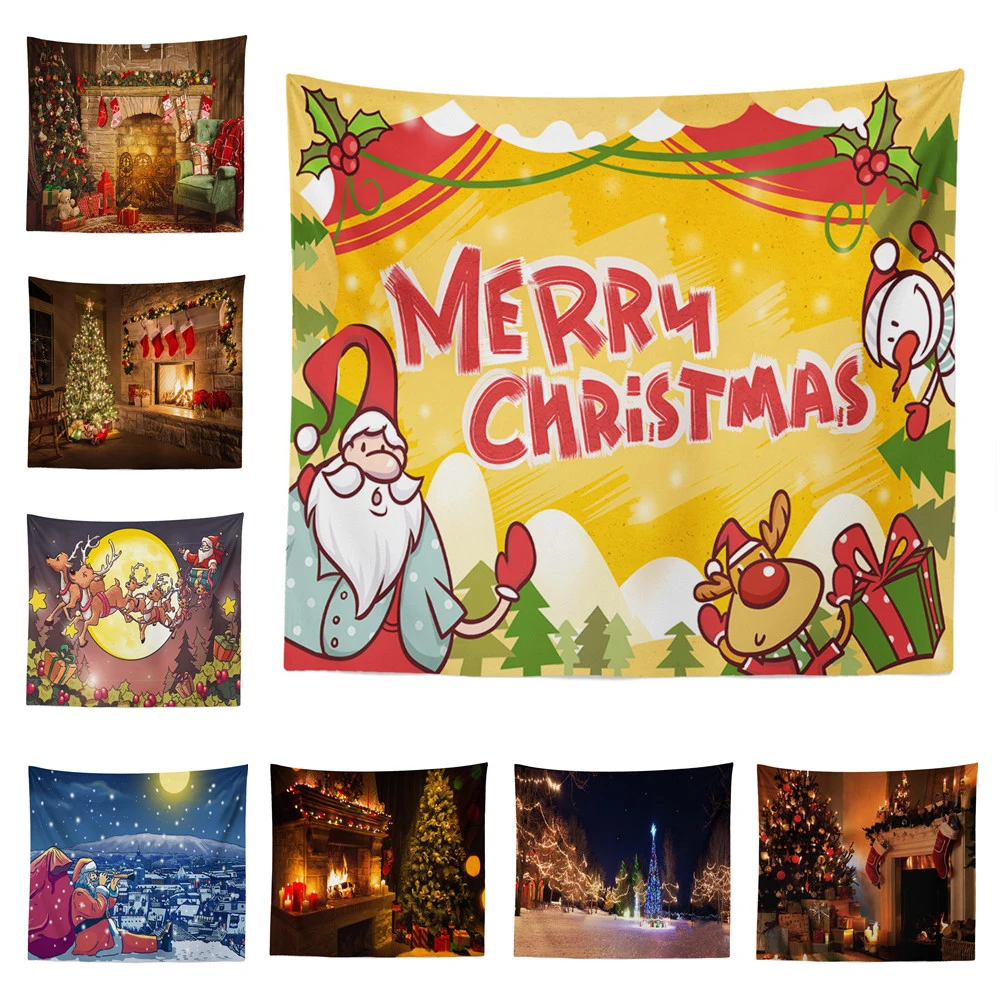 Christmas Tapestry Wall Hanging Santa Claus Christmas Tree Snow Scene Home Holiday Decoration Tapestry Fireplace Christmas Gifts
Christmas Tapestry Wall Hanging Santa Claus Christmas Tree Snow Scene Home Holiday Decoration Tapestry Fireplace Christmas Gifts