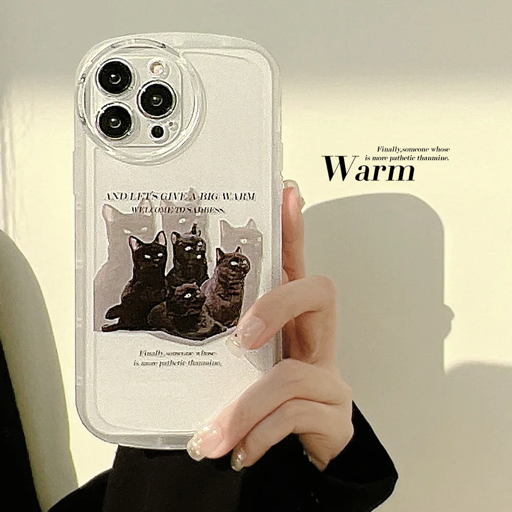 IPhone Indifferent Black Cat Phone Case for IPhone 11 12 13 Pro MAX MINI XS MAX XR Cartoon Soft Silica Gel Phone Case Anti-drop
IPhone Indifferent Black Cat Phone Case for IPhone 11 12 13 Pro MAX MINI XS MAX XR Cartoon Soft Silica Gel Phone Case Anti-drop