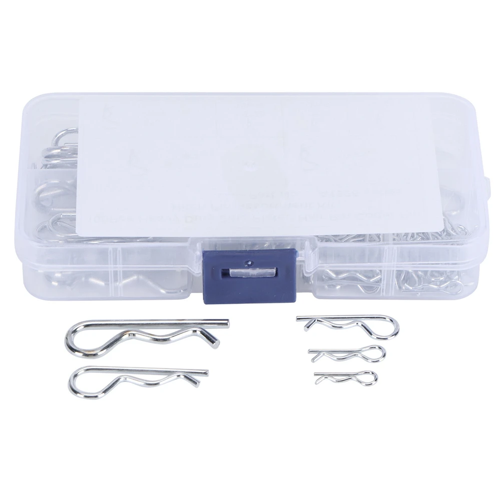 100pcs R Cotter Pins Tractor Pin Clips Stainless Steel Split Fastener Pins W/ Box Assortment Kit High Quality
100pcs R Cotter Pins Tractor Pin Clips Stainless Steel Split Fastener Pins W/ Box Assortment Kit High Quality