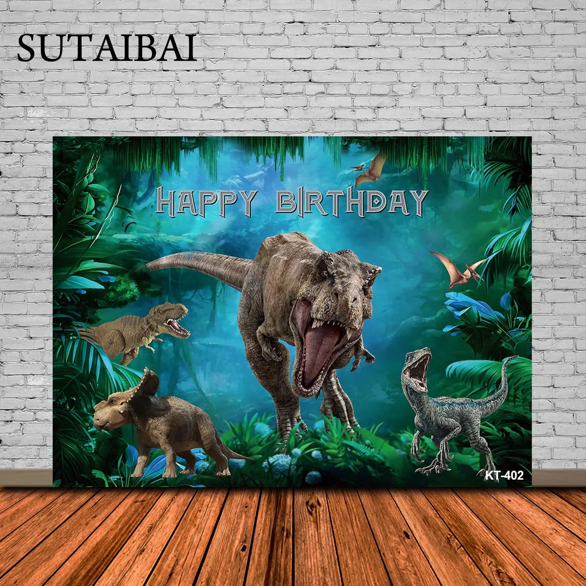 

Jurassic Park World Dinosaur Theme Backdrop Photographic Studio Photo Background Baby Birthday Party Decorations Prop