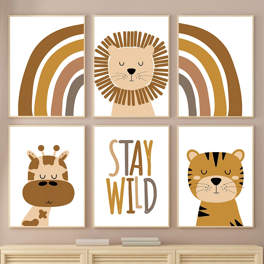 Lion Tiger Giraffe Rainbow Dream Quote Nordic Posters And Prints Wall Art Canvas Painting Wall Pictures For Baby Kids Room Decor
Lion Tiger Giraffe Rainbow Dream Quote Nordic Posters And Prints Wall Art Canvas Painting Wall Pictures For Baby Kids Room Decor