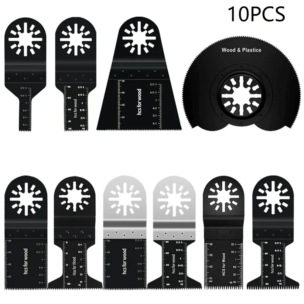 10Pcs Oscillating Multi-Function Tool Saw Blade For Wood /Plastic/Metal Cutting Woodworking Power Tools
10Pcs Oscillating Multi-Function Tool Saw Blade For Wood /Plastic/Metal Cutting Woodworking Power Tools