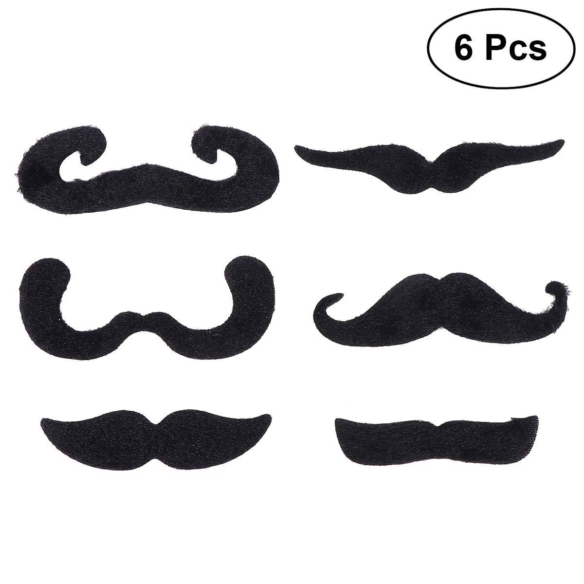 6-piece Self-Adhesive Cool Black Beard for Entertainment Party Masquerade Party Drama 
6-piece Self-Adhesive Cool Black Beard for Entertainment Party Masquerade Party Drama