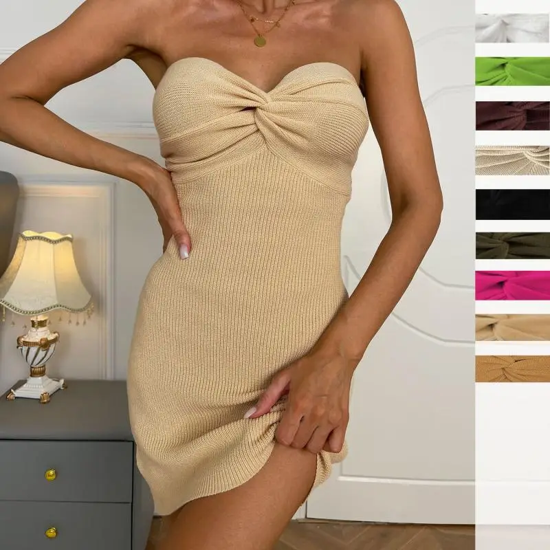 SUOCHAO Sexy Women's Dresses Solid Color Tube Top Crossover Slim Fit Dress Short Dresses
SUOCHAO Sexy Women's Dresses Solid Color Tube Top Crossover Slim Fit Dress Short Dresses